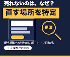 売れないLP・商品ページの直す場所を診断します EC支援会社が構成・コピー・導線を分解し優先順位を提案