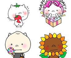 かわいいキャラクターや人物など書きます 人物をキャラクター化したり、イメージのキャラクターなども可！