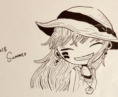 手描きでの人物のイラストを描きます イメージ1