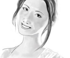 あなたの写真をもとに、モノクロの似顔絵描きます（カラーも有り）