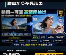 動画から高品質な写真を抽出します 動画のベストシーンを静止画として切り出し補正
