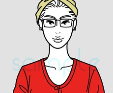 商用利用可能＊似顔絵イラスト制作致します ブログやSNS、アイコン等に！シンプルでおしゃれなタッチです