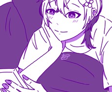 ワントーンカラーのシンプルなイラスト描きます イメージ1
