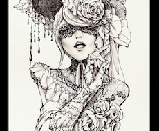 緻密なペン画イラスト承ります イメージ1