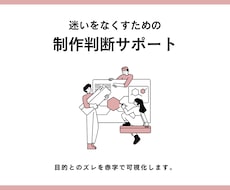 制作物の“目的とのズレ”を赤字で整理します イメージ1