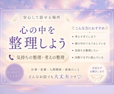 考えすぎて苦しい気持ち、一緒に整理します イメージ1