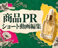 商品PR向けSNSショート動画を編集します イメージ1