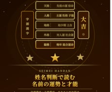 姓名判断で読む名前の運勢と才能ます イメージ1