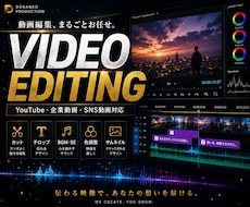 各ジャンルの動画編集いたします イメージ1