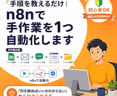 手順を教えるだけ｜n8nで手作業を1つ自動化します 「何を頼めばいいかわからない」から始められます