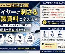 メーカー営業が「先方に伝わる商談資料」に改善します イメージ1