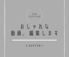 YouTube向けの動画編集承ります イメージ1