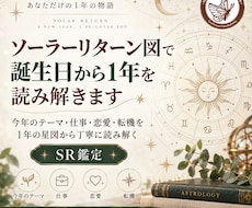 ソーラーリターン図で誕生日から1年を読み解きます イメージ1