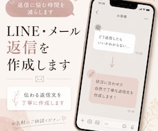 LINE・メール返信を作成します 伝わる返信文を丁寧に作成します