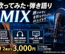 破格！2件3000円で歌ってみたMIXします イメージ1