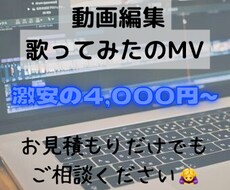 激安で動画編集や歌ってみたのMV制作受け付けてます イメージ1