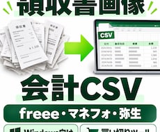 領収書画像を会計CSVに変換するツールを納品します イメージ1