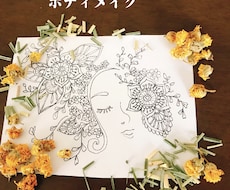ボディメイクでオシャレメヘンディアート描きます イメージ1