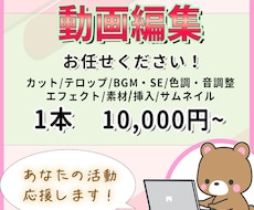 あなたの求める動画を制作します 丸投げOK!あなたの活動を応援します!