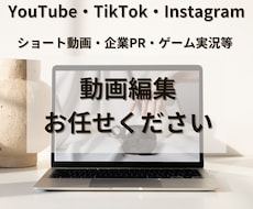 Youtube・TikTok等の動画編集をします イメージ1
