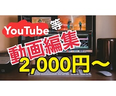最安値2,000円〜★動画編集承ります イメージ1