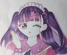 アナログ絵（ 完成品 ）を出品します アナログ絵を出品致します！コピックで綺麗に描きました！