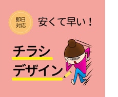 早い！見やすい！わかりやすい！チラシつくります イメージ1