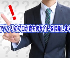 ワンコイン診断！アフィリのプロがサイト診断します サイトを作成したのに、アクセスが上がらなくて悩んでいる方。