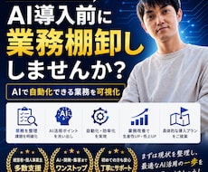 業務棚卸を実施しAI活用プランを提案します AIで何を自動化すべきか、一緒に整理します