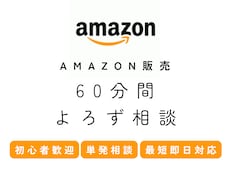 海外も国内も！Amazon販売のお悩み解決します 国内・海外Amazon運営経験者による60分間スポット対応