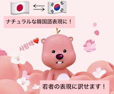 韓国語⇔日本語 ネイティブチェックします イメージ1