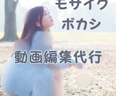 ファンサイト等、同人動画等にモザイク編集いたします ファンサイト用等の編集加工を迅速丁寧に行います！