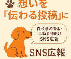 保護犬団体向けにInstagram画像作成します イメージ1