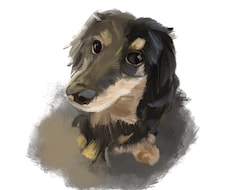 ペットの写真をそのままイラストにします イメージ1