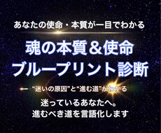 魂の本質と使命ブループリント診断します イメージ1