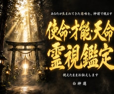 魂に刻まれた使命と天命を神言霊視でお伝えします 生まれてきた意味を、神前で視てもらいたいあなたへ