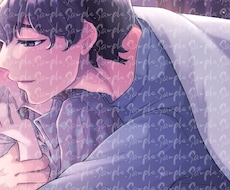 １枚イラスト販売致します お声の魅力を伝える素材等としてご使用ください。