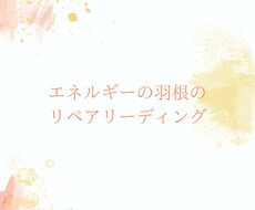 再販♡エネルギーの羽根をリーディングリペアします 自分の羽根の性質を知り、エネルギー使いになりたい方へ♡