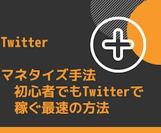 Twitter初心者用のマネタイズ手法を教えます 毎日コツコツできるマネタイズ手法を大公開