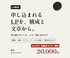 構成と文章から、申し込まれるLPを作ります イメージ1