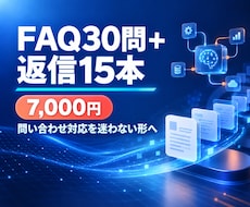 FAQと問合せ返信文をまとめます イメージ1