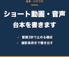 SNSショートドラマ・音声配信の台本を書きます イメージ1