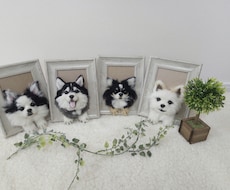 大切な家族のわんちゃんを羊毛フェルトでお作りします うちのこペット　犬　ペット　羊毛フェルト　犬　ハンドメイド