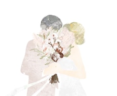 ウェディングのイラスト描きます ✨お写真を淡くて優しいイラストにします