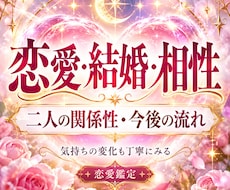 恋愛・結婚・相性、この先の関係を総合鑑定します イメージ1