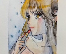 アナログ透明水彩でアイコンイラスト描きます イメージ1