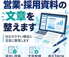 営業・採用資料の文章を整えます イメージ1