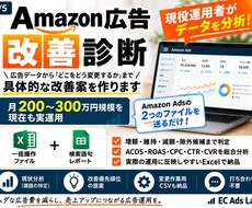 Amazon広告を分析し改善案を作ります イメージ1
