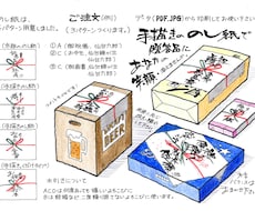 あなただけの定番！　手描き「のし紙」つくります あなたの遊び心で、あなたのセンスと贈答品が１UPします！