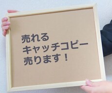 売れるキャッチコピー売ります キャッチコピー提案、気に入らなければキャンセル可！